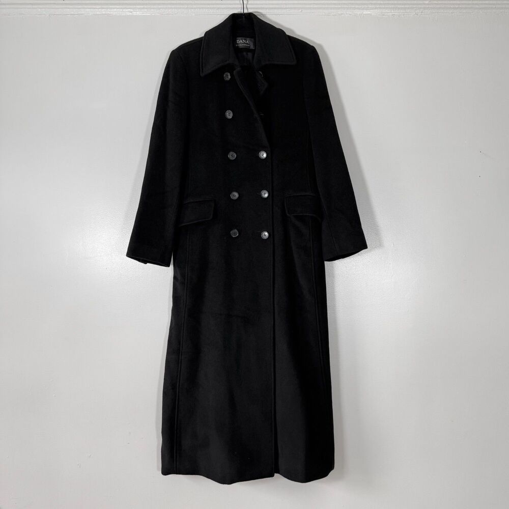 Vintage Dana Buchman Wool and Angora Blend Floor Length Coat Women's 8